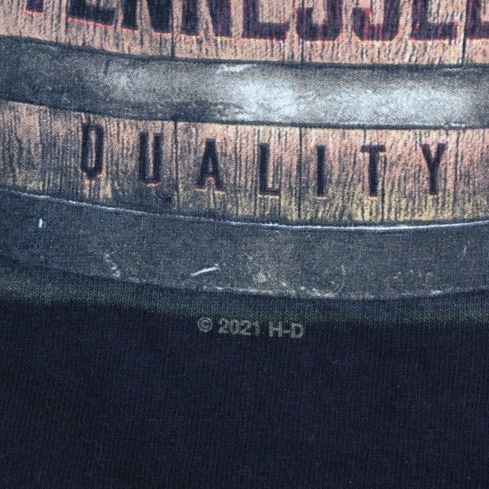 Harley Davidson Lynchburg Tennessee Graphic Barrel T-Shirt Mens 2XL Black - Picture 4 of 7
